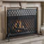 Premium Fireplace Screen Set – Dual-Layered Mesh for Ultimate Hearth Security & Style
