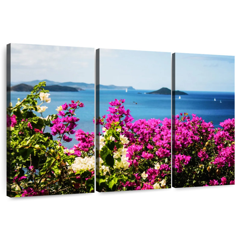 Harnek Beach Flowers, 36" H x 57" W