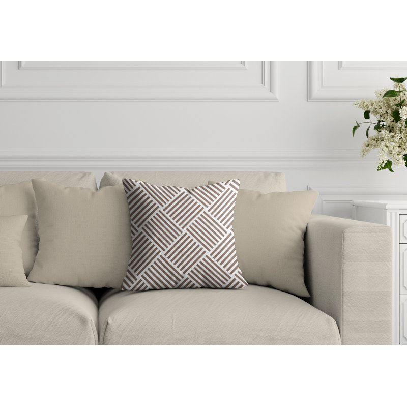 Housse et insert de coussin extérieur Langley, H 17 po x l 17 po, Taupe