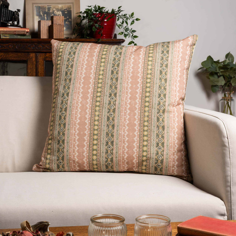 Striped Cushion, 58x58cm, Feather filled