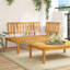 Rashann 133 cm W Solid Wood Patio Corner Sofa-1977034209