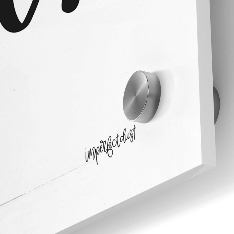 «Yay, Your Here» par imperfect dust - art textuel non encadré, H 36 po x l 36 po x P 0,2 po