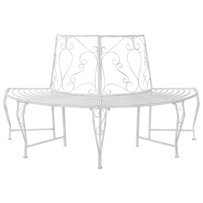 Outdoor Bench, Antique White
