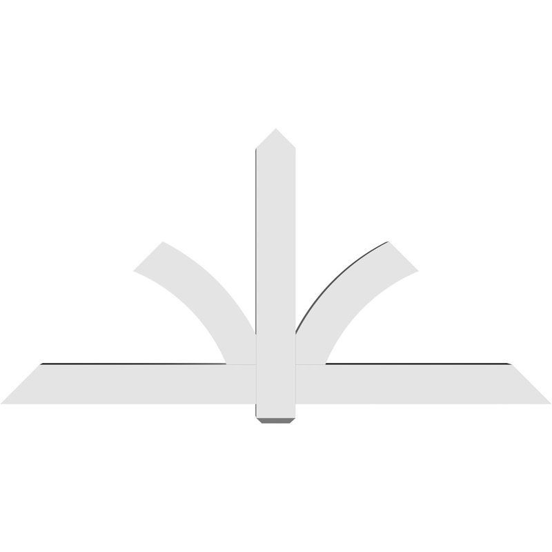 Support pour pignon en PVC Redmond, H 42 po x l 84 po (pas: 12/12), P 6 po x F 6 po