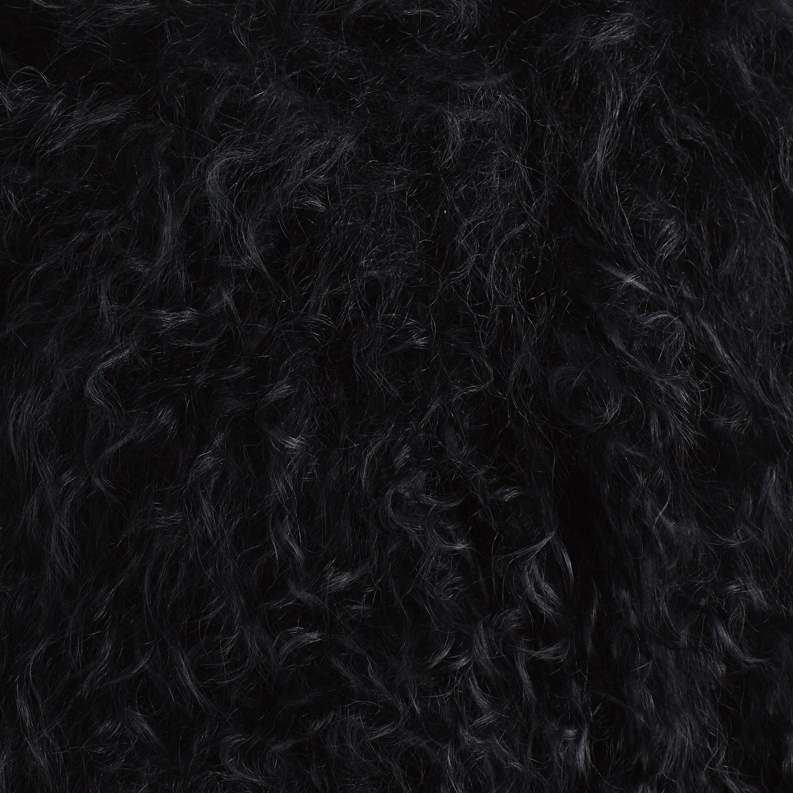 Iyana Wool Lumbar Throw Pillow, Black, 12"H x 20"W