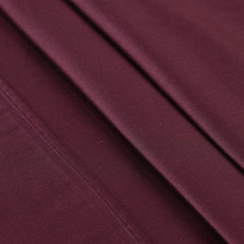 300 Thread Count Certified Egyptian Cotton Blend Solid Deep Pocket Bed Sheet Set, Plum