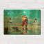 « Lambada au coucher du soleil » de Ronald West, tableau mural en métal doré, 40,6 cm x 30,5 cm-1352598460