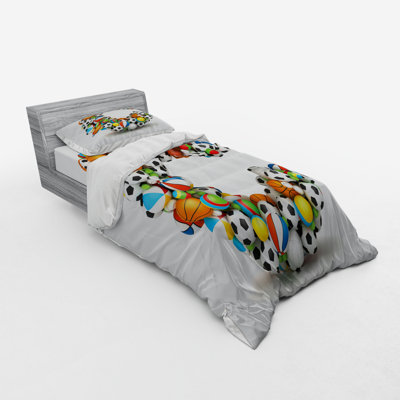Ensemble de housse de couette lettre c