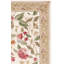 Tapis d'intérieur bouclé fabriqué à la main à motif floral ivoire / beige Hollander-21305072