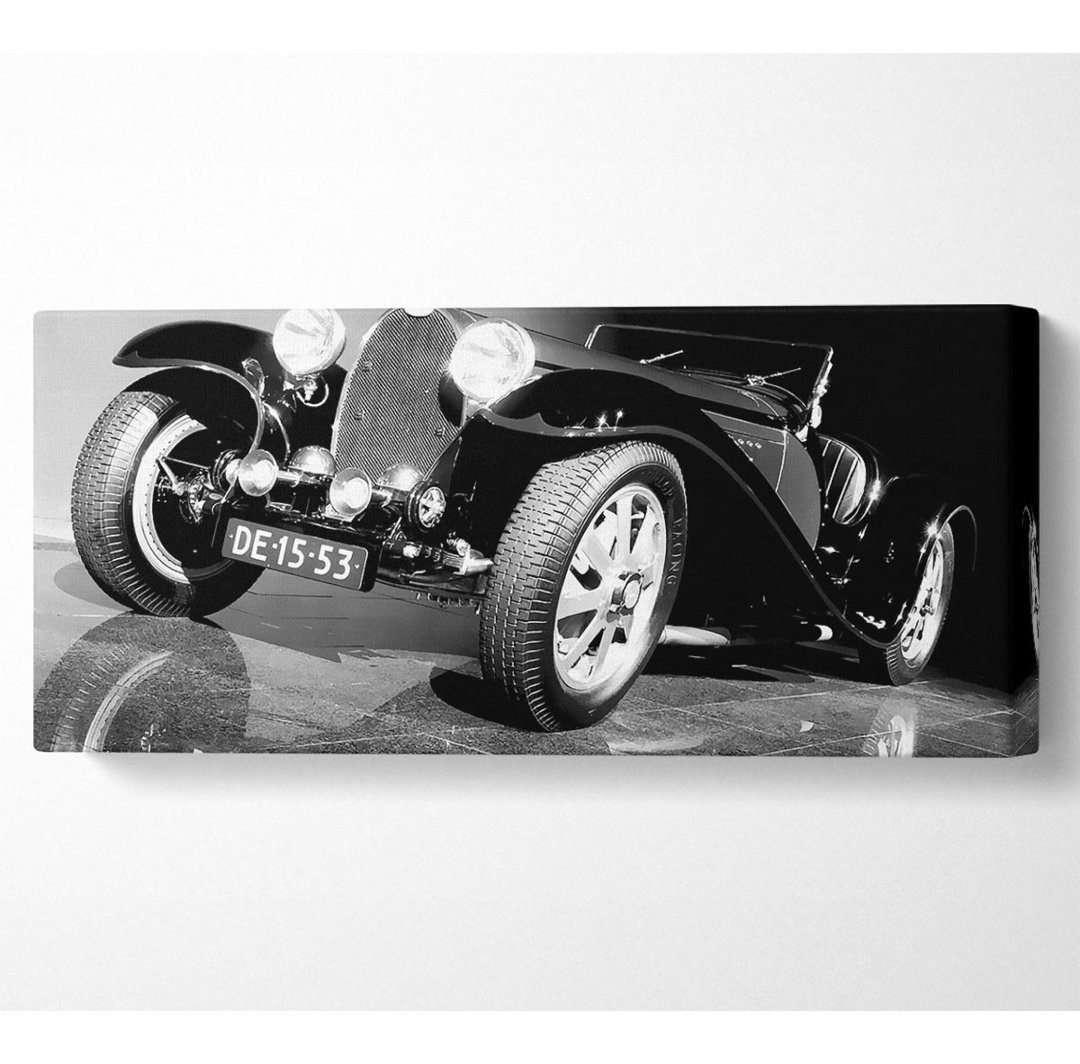 Retro-Auto - Panorama-Kunstdrucke auf Leinwand - Wrapped Canvas