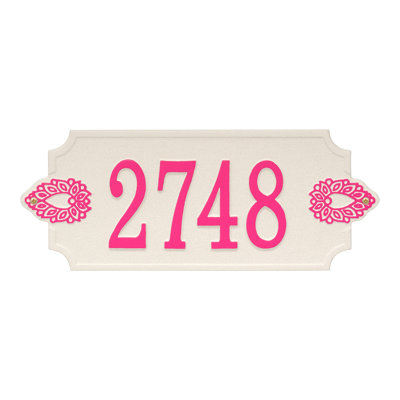 Sofia 1-Line Personalized Wall Address Plaque