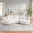 Curved Sofa With Ingenious Shape-445795874
