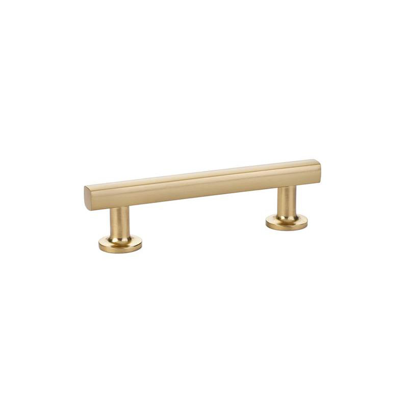 Freestone 6" Center to Center Bar Pull, Satin Brass, 3.5"