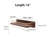 Chayane Walnut Solid Wood Floating Shelf with Towel Bar-1220015522