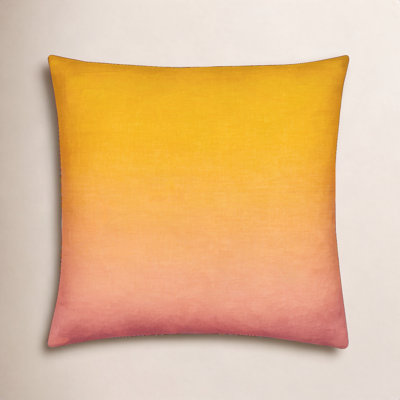Deadra Ombre Linen Throw Pillow