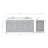 Abbate 72" Double Bathroom Vanity with Carrara White Marble Top-138333108-138333109-85364326