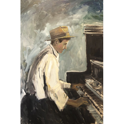 " Listen To The Music IV " by Allayn Stevens Painting Print
