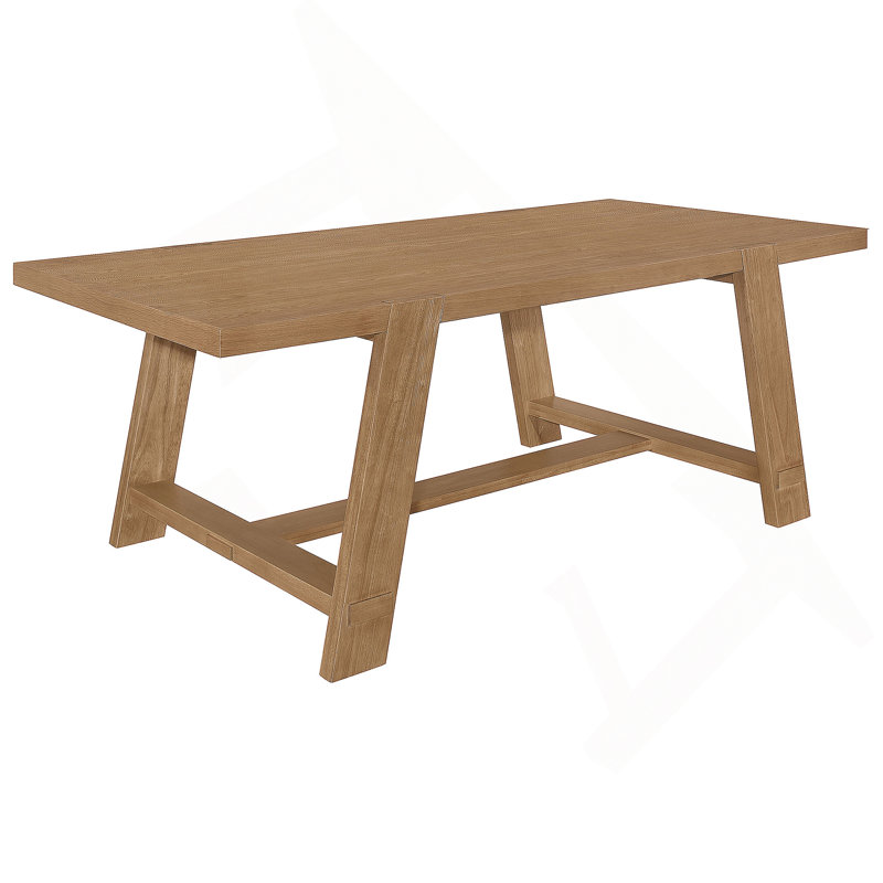 Gavilon Brown Rectangular Trestle Base Dining Table