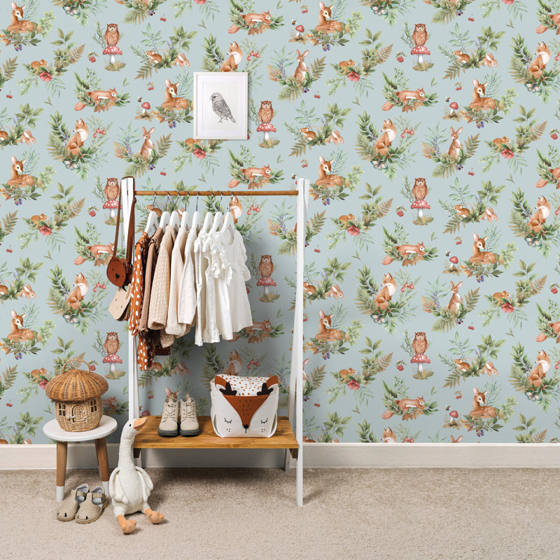 10.05m x 53cm Matte Wallpaper Roll, Blue