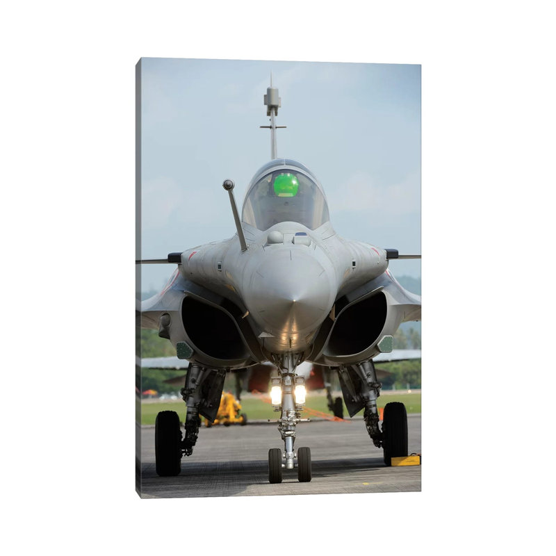 A Dassault Rafale Fighter Aircraft Of The French Air Force by Remo Guidi - Wrapped Canvas Gallery-Wrapped Canvas Giclée