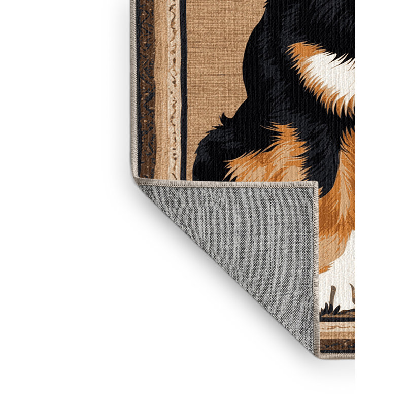  Tapis lavable Entlebucher Mountain Dog Dogs, Rectangulaire 3 pi x 5 pi