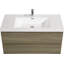 Meuble-lavabo flottant 42 po avec lavabo, meuble-lavabo mural moderne avec lavabo en résine et tiroirs à fermeture en douceur 42 po-1813696-1813701-1813703