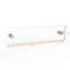 Office Name Sign Holder Hotel Room Sign Blank Door Sign Plaque Wall Mount Clear
