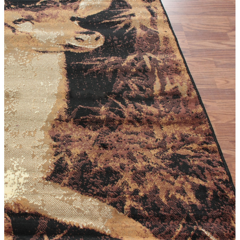 Tapis Elser Oh Deer, Rectangle 5 pi 3,6 po x 7 pi 9 po