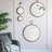 Iron Frame Vertical Round Mirror