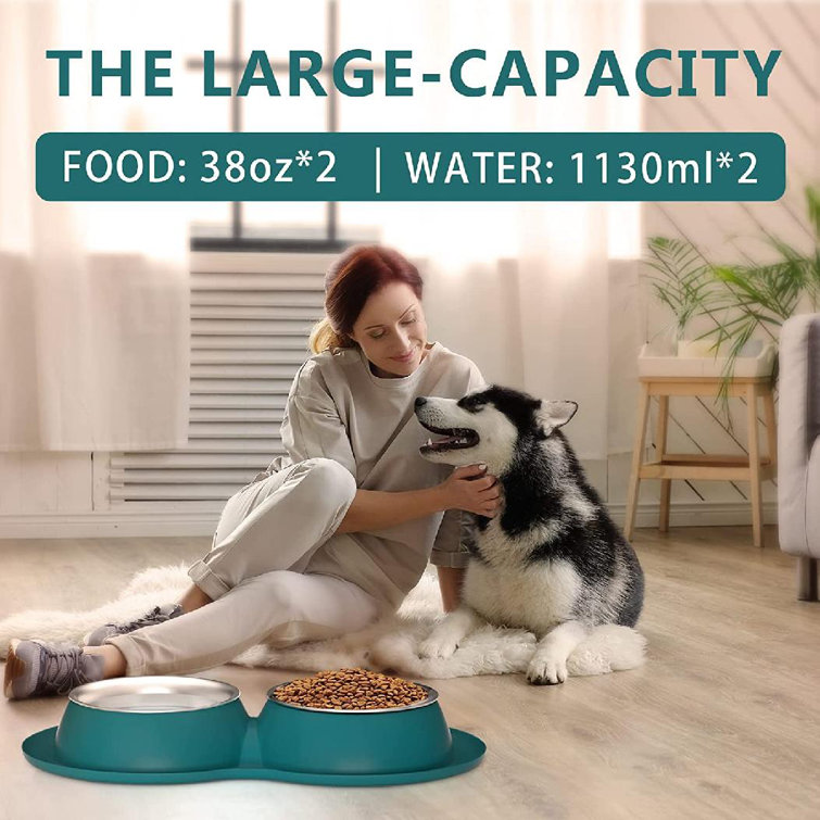 https://assets.wfcdn.com/im/90707663/resize-h755-w755%5Ecompr-r85/2158/215862334/Dog+Bowls+For+Large+Dogs++Dog+Water+Bowl+Cat+Feeding+%26+Watering+Supplies+2+Stainless+Steel+With+No+Spill+Non-Skid+Silicone+Rubber+Raised+Food+Catcher+Mat+For+Dog+Bowls+Medium+Sized+Dog.jpg