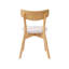 Chaise de salle à manger moderne en bois d'hévéa avec siège rembourré Hana-334747973