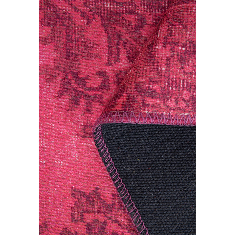 Soft Pink Area Carpet, 2.5 x 5.0 Feet | 100% Polyester, 1850 g/m², Pile Height: 0.2 Inches | Eco-Friendly Recycled Poly Cotton Underside | Perfect for Living Room, Bedroom, and Play Areas, Easy Maintenance