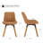 Brimlow Tufted Faux Leather Upholstered Swivel Dining Kitchen Side Chairs-962626697