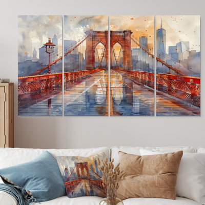 Kurfis - Bridges Canvas Wall Art Set