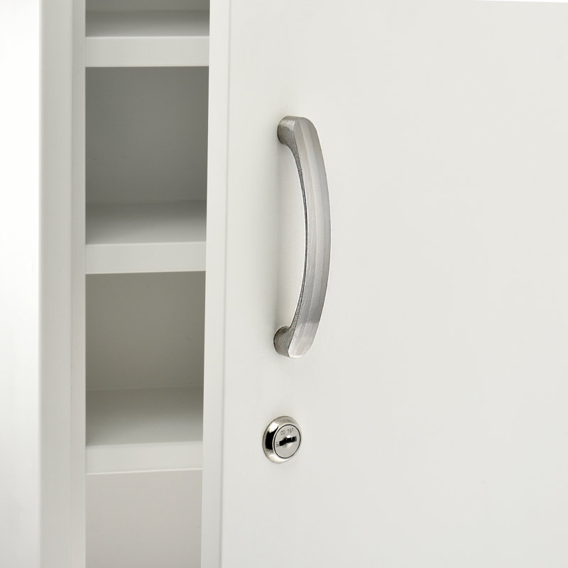 Armoire à pharmacie sans cadre à fixation en surface 16 po x H 21 po avec 3 tablettes fixes, Blanc