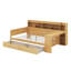 Lit de jour double avec tablettes, tiroirs et bureau-2025665235