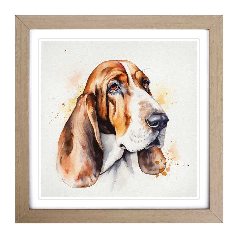 Single Picture Frame Print on Wood, Oak