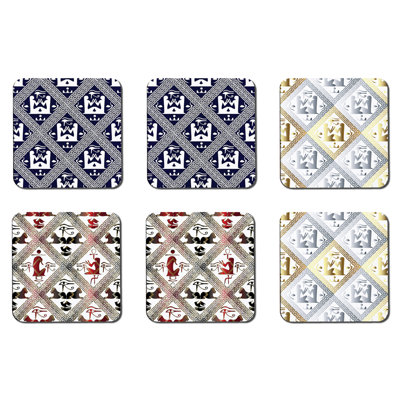 Square 6 Piece Coaster Set