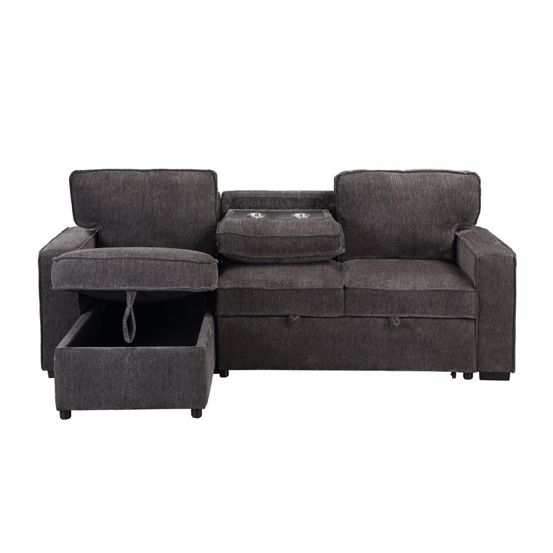 TERRITORY DARK GREY PULL OUT SOFA BED
