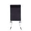 Ensemble de 2 chaises d'appoint en tissu et en acier inoxydable