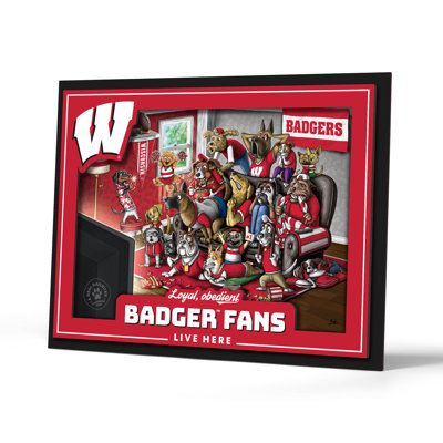  NCAA Wisconsin Badgers Purebred Fans Wall Art
