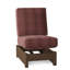 Chaise longue sans accoudoirs en plastique et aluminium avec coussins Sunbrella de 23,5 po Cherin-26086522-49631555