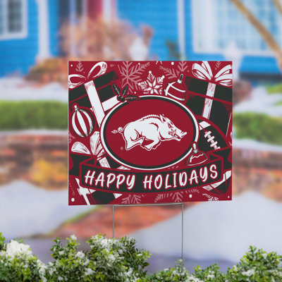 Enseigne de cour de l'Université de l'Arkansas, fête