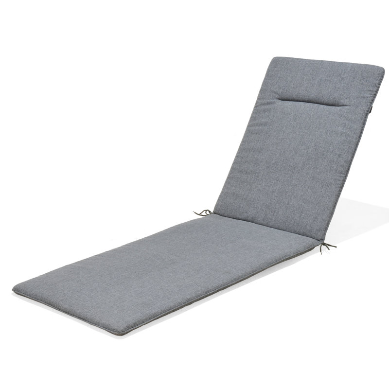Brighton Outdoor 1.5'' Chaise Lounge Seat / Back Cushion, Gray