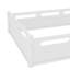 Lit plateforme double pleine grandeur avec garde-corps pleine longueur, base de lit double à profil bas, sans sommier tapissier, blanc-129230836-129230838