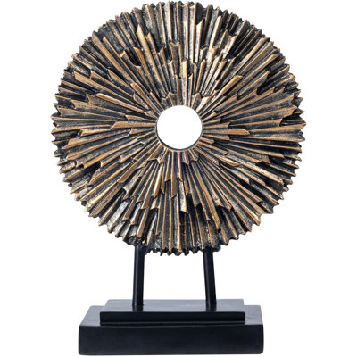 Minimalist Circular Modern Sculpture! Fits Living Room, Kitchen Cabinet Top & More—Elegant Home Decor!