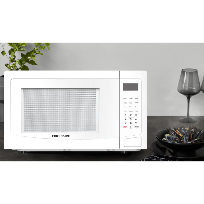 Frigidaire, 1.1 Cu. Ft. Countertop Microwave Oven, White, White
