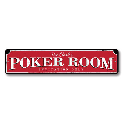 Plaque de poker en aluminium