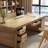 Brown Rectangular Solid Wood desks-823179899