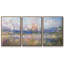 "Vétheuil dans le brouillard" par Monet, reproduction sur toile 3 pièces-534809667-534809678